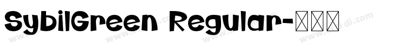 SybilGreen Regular字体转换